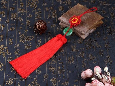 Prívesok do auta s dvojitým strapcom, šperky, doplnky, závesný strapec, ľadový hodváb, závesný nefritový strapec, dekorácia miestnosti, závesný hrot.