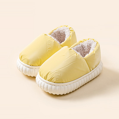 Tekstilinės namų šlepetės su šiltu pamušalu mergaitėms