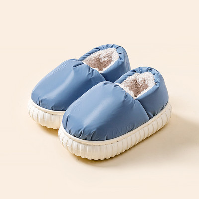 Tekstilinės namų šlepetės su šiltu pamušalu mergaitėms