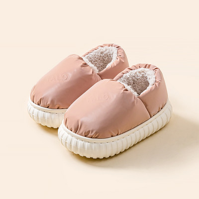 Tekstilinės namų šlepetės su šiltu pamušalu mergaitėms