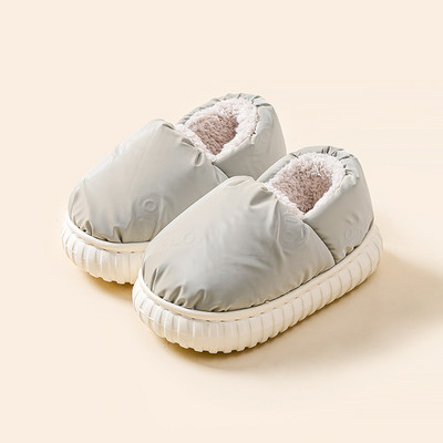 Tekstilinės namų šlepetės su šiltu pamušalu mergaitėms