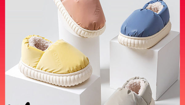 Tekstilinės namų šlepetės su šiltu pamušalu mergaitėms