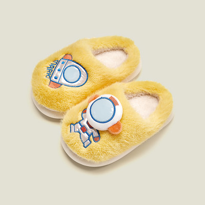 Detské domáce papuče pre dievčatá s 3D prvkom