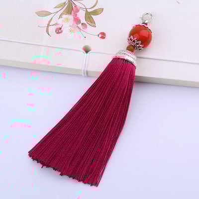 5 ks/lot hodvábnych strapcov so strapcami, štetcom, strapcami, lemom s korálkami, príveskom na šitie záclon, šperky, doplnky, DIY svadobné dekorácie