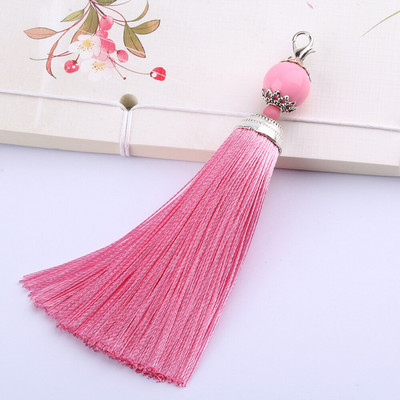 5 ks/lot hodvábnych strapcov so strapcami, štetcom, strapcami, lemom s korálkami, príveskom na šitie záclon, šperky, doplnky, DIY svadobné dekorácie