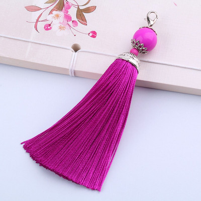 5 ks/lot hodvábnych strapcov so strapcami, štetcom, strapcami, lemom s korálkami, príveskom na šitie záclon, šperky, doplnky, DIY svadobné dekorácie