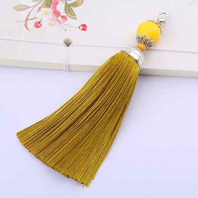 5 ks/lot hodvábnych strapcov so strapcami, štetcom, strapcami, lemom s korálkami, príveskom na šitie záclon, šperky, doplnky, DIY svadobné dekorácie