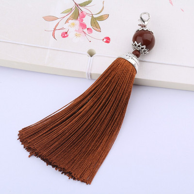 5 ks/lot hodvábnych strapcov so strapcami, štetcom, strapcami, lemom s korálkami, príveskom na šitie záclon, šperky, doplnky, DIY svadobné dekorácie