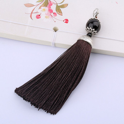 5 ks/lot hodvábnych strapcov so strapcami, štetcom, strapcami, lemom s korálkami, príveskom na šitie záclon, šperky, doplnky, DIY svadobné dekorácie