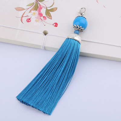 5 ks/lot hodvábnych strapcov so strapcami, štetcom, strapcami, lemom s korálkami, príveskom na šitie záclon, šperky, doplnky, DIY svadobné dekorácie