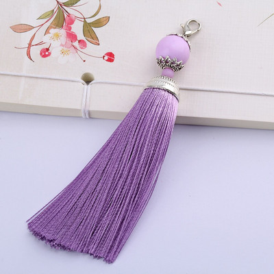 5 ks/lot hodvábnych strapcov so strapcami, štetcom, strapcami, lemom s korálkami, príveskom na šitie záclon, šperky, doplnky, DIY svadobné dekorácie