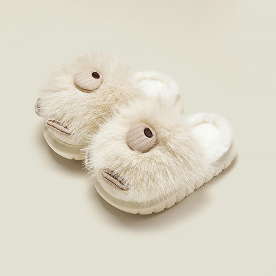 Detské páperové papuče s platformou