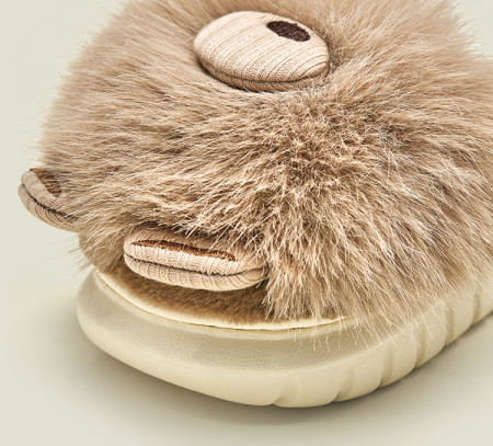 Detské páperové papuče s platformou