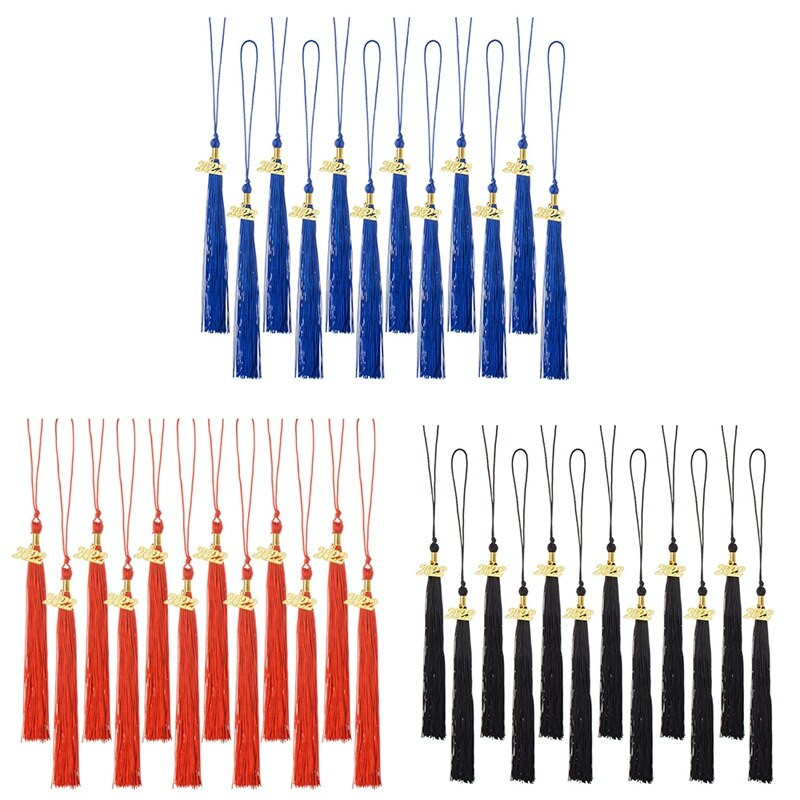 12 kusov promócií strapcov s príveskom 2022 pre promócie čiapka prívesok slávnostný obrad promócie príslušenstvo