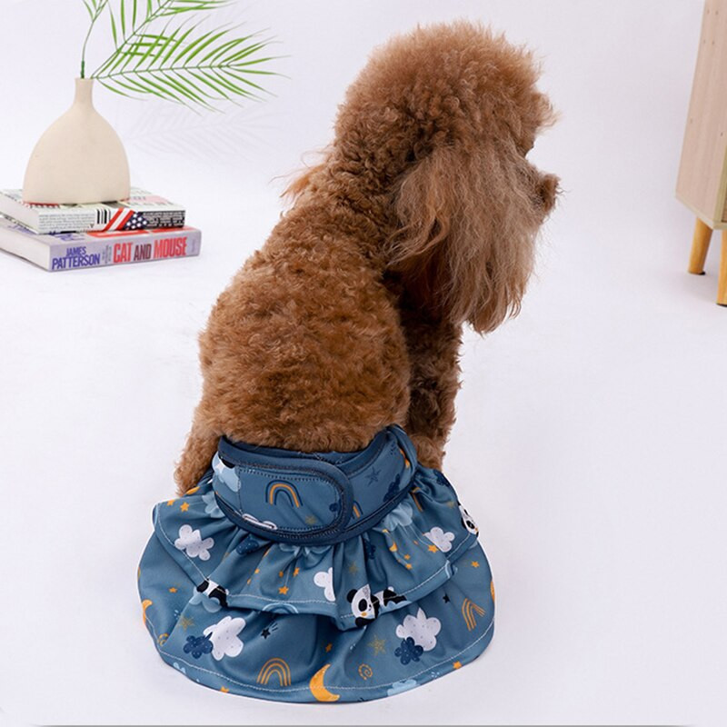 Pantaloni fiziologici pentru animale de companie Chiloți prințesă pentru animale de companie Volane Pantaloni menstruali pentru câini Pantaloni fiziologici pentru câini de sex feminin Articole pentru animale de companie