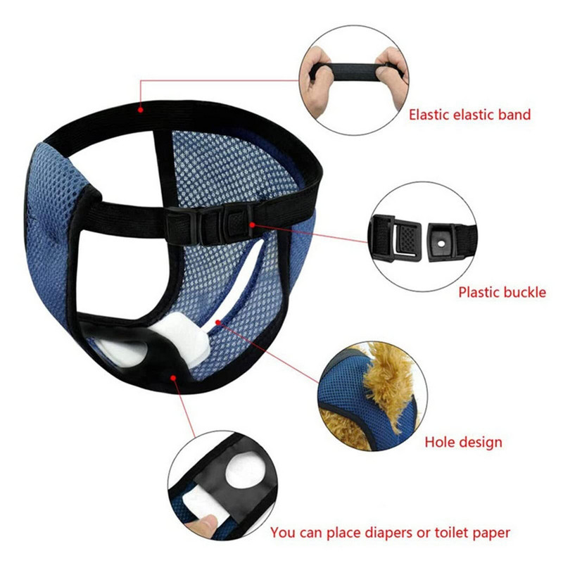 Scutece pentru fete Pantaloni pentru cățeluș Lenjerie pentru animale de companie Scutece fiziologice pentru câini Chiloți sanitari Pantaloni scurți Accesorii pentru animale de companie cu 3 tampoane