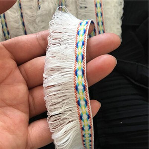 10 yarzi/lot bricolaj dantelă ciucuri franjuri bumbac dantelă etnică trim panglică cusut rochie scenă îmbrăcăminte perdea decorativă SM597