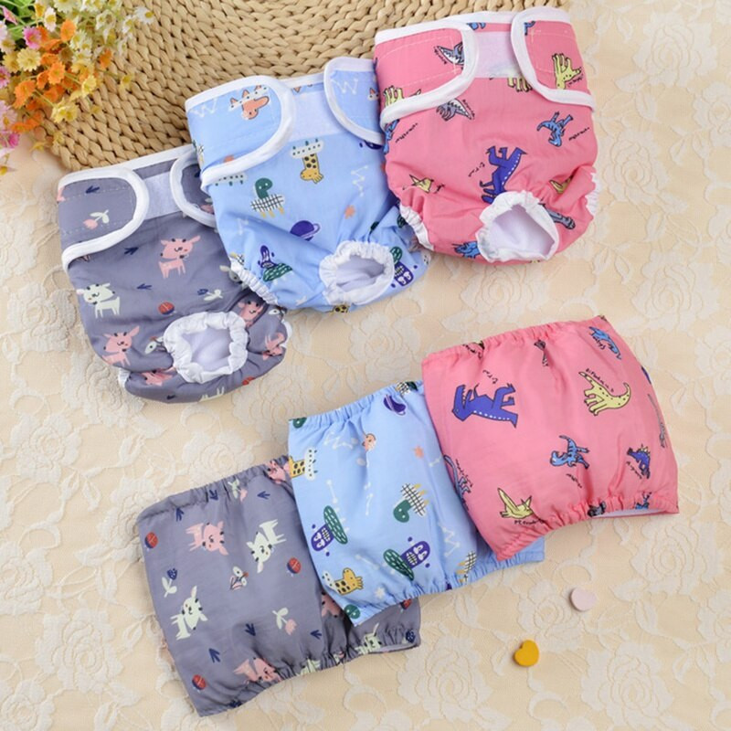 Pantaloni fiziologici lavabili pentru câini de sex masculin Chiloți pentru prevenirea estrusului pentru câini Pantaloni scurți Lenjerie de corp Slip pentru câini Chiloți sanitari