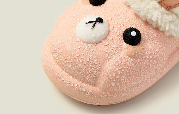 Detské papuče pre dievčatá s vnútorným chlpatým materiálom