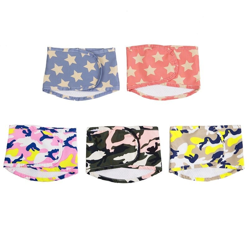 Bavlnená fólia pre domáce zvieratá, brušný pás, vodotesný močový zábal, plienka pre psov, opakovane použiteľné fyziologické nohavičky pre malé psy