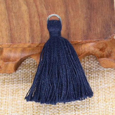 30 ks 5 cm strieborný prsteň bavlnená niť hrubý strapec DIY domáce záclony odevy doplnky náušnice náhrdelník remeslo strapce lem