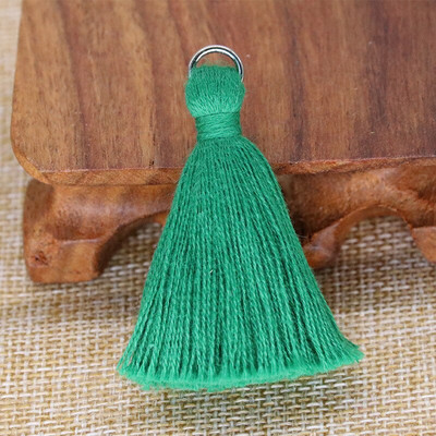 30 ks 5 cm strieborný prsteň bavlnená niť hrubý strapec DIY domáce záclony odevy doplnky náušnice náhrdelník remeslo strapce lem