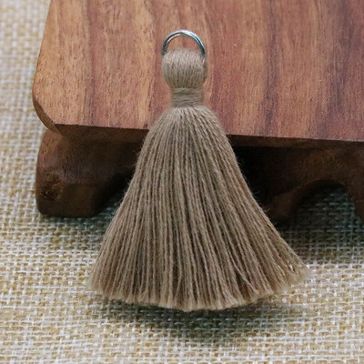 30 ks 5 cm strieborný prsteň bavlnená niť hrubý strapec DIY domáce záclony odevy doplnky náušnice náhrdelník remeslo strapce lem