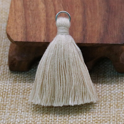 30 ks 5 cm strieborný prsteň bavlnená niť hrubý strapec DIY domáce záclony odevy doplnky náušnice náhrdelník remeslo strapce lem