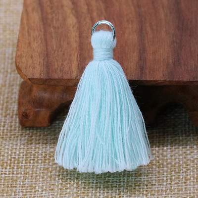 30 ks 5 cm strieborný prsteň bavlnená niť hrubý strapec DIY domáce záclony odevy doplnky náušnice náhrdelník remeslo strapce lem