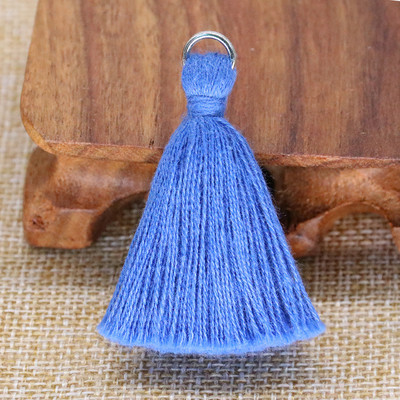 30 ks 5 cm strieborný prsteň bavlnená niť hrubý strapec DIY domáce záclony odevy doplnky náušnice náhrdelník remeslo strapce lem