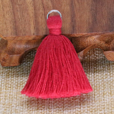 30 ks 5 cm strieborný prsteň bavlnená niť hrubý strapec DIY domáce záclony odevy doplnky náušnice náhrdelník remeslo strapce lem