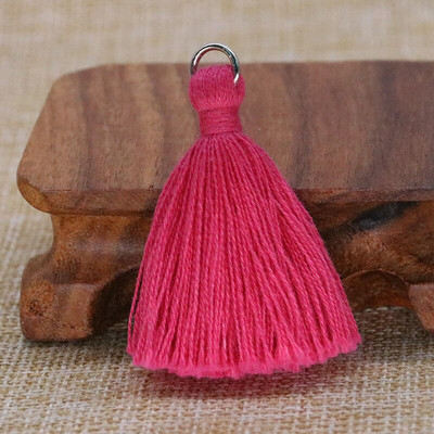 30 ks 5 cm strieborný prsteň bavlnená niť hrubý strapec DIY domáce záclony odevy doplnky náušnice náhrdelník remeslo strapce lem