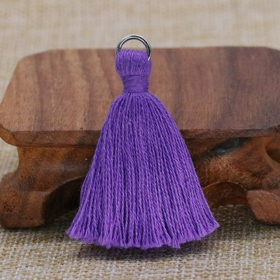 30 ks 5 cm strieborný prsteň bavlnená niť hrubý strapec DIY domáce záclony odevy doplnky náušnice náhrdelník remeslo strapce lem