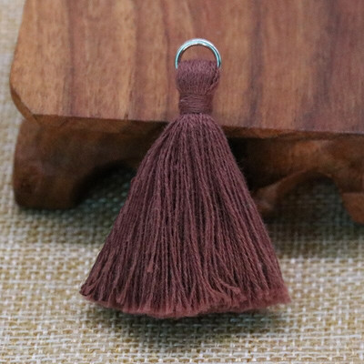 30 ks 5 cm strieborný prsteň bavlnená niť hrubý strapec DIY domáce záclony odevy doplnky náušnice náhrdelník remeslo strapce lem