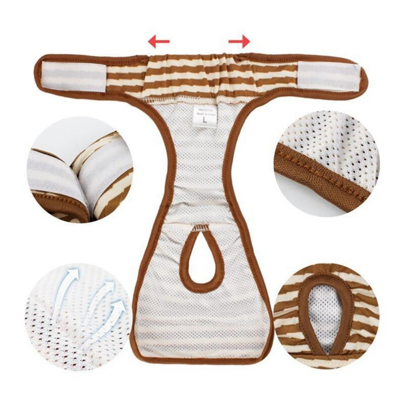 Pantaloni scurți pentru câini pentru animale de companie Chiloți Menstruație Lenjerie de corp Slip Salopetă Pantaloni fiziologici pentru animale de companie Scutec lavabil sanitar
