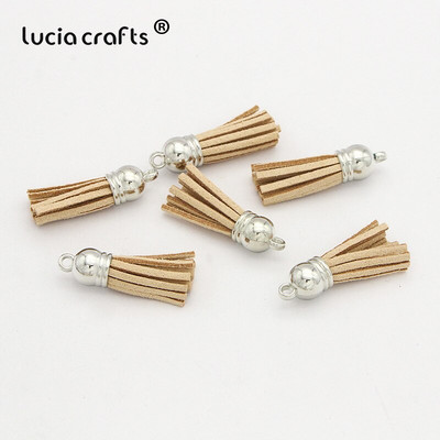 Lucia käsitöö 12 tk/24 tk Tups võtmehoidja mobiiltelefoni rihmad Käsitsi valmistatud isetehtud ehted I0103