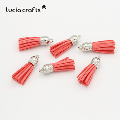 Lucia käsitöö 12 tk/24 tk Tups võtmehoidja mobiiltelefoni rihmad Käsitsi valmistatud isetehtud ehted I0103