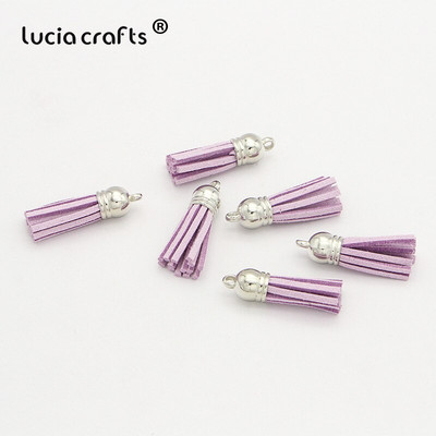 Lucia käsitöö 12 tk/24 tk Tups võtmehoidja mobiiltelefoni rihmad Käsitsi valmistatud isetehtud ehted I0103