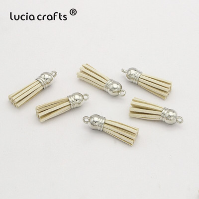 Lucia käsitöö 12 tk/24 tk Tups võtmehoidja mobiiltelefoni rihmad Käsitsi valmistatud isetehtud ehted I0103