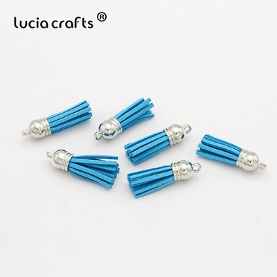 Lucia käsitöö 12 tk/24 tk Tups võtmehoidja mobiiltelefoni rihmad Käsitsi valmistatud isetehtud ehted I0103