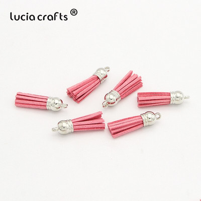 Lucia käsitöö 12 tk/24 tk Tups võtmehoidja mobiiltelefoni rihmad Käsitsi valmistatud isetehtud ehted I0103