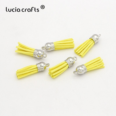 Lucia käsitöö 12 tk/24 tk Tups võtmehoidja mobiiltelefoni rihmad Käsitsi valmistatud isetehtud ehted I0103