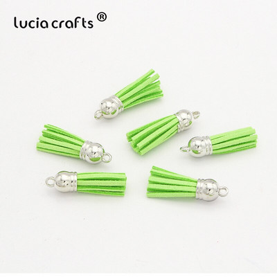 Lucia käsitöö 12 tk/24 tk Tups võtmehoidja mobiiltelefoni rihmad Käsitsi valmistatud isetehtud ehted I0103