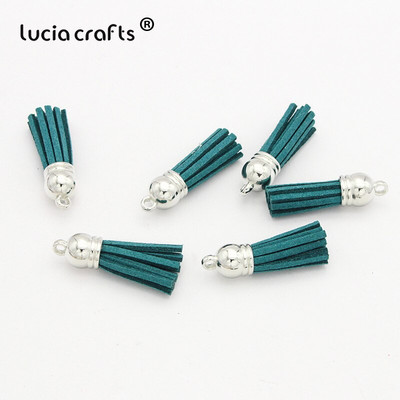 Lucia käsitöö 12 tk/24 tk Tups võtmehoidja mobiiltelefoni rihmad Käsitsi valmistatud isetehtud ehted I0103