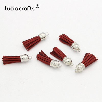 Lucia käsitöö 12 tk/24 tk Tups võtmehoidja mobiiltelefoni rihmad Käsitsi valmistatud isetehtud ehted I0103