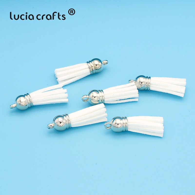 Lucia käsitöö 12 tk/24 tk Tups võtmehoidja mobiiltelefoni rihmad Käsitsi valmistatud isetehtud ehted I0103