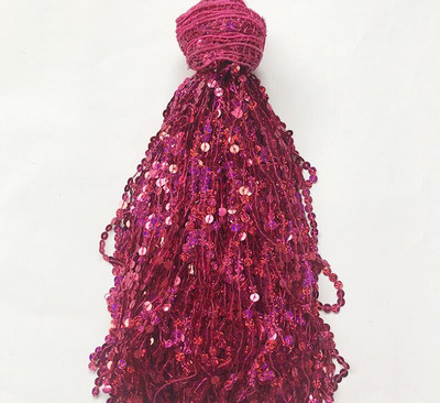 30 см ширина блясък 7 мм пайети Пискюли Ресни Подстригване Дантелен плат Латино сценични танцови поли облекла Направи си сам Аксесоари