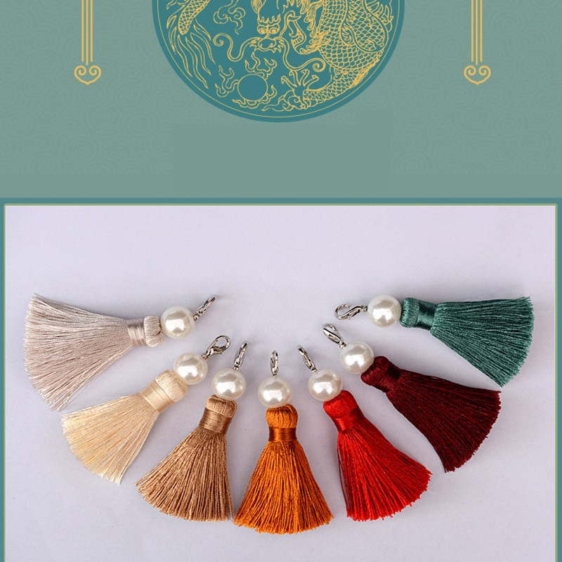 2 ks/balenie príveskov s imitáciou perál, strapcov, strapce, DIY kľúčenka, popruhy na mobil, peňaženky, batohy, šperky, prívesky, ozdobné strapce