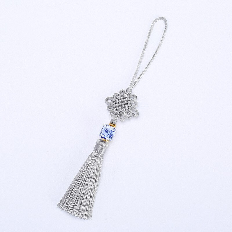 2 τμχ Φούντες με κινέζικους κόμπους πορσελάνης υψηλής ποιότητας DIY κοσμήματα κουρτίνα ένδυμα Διακοσμητικά αξεσουάρ Κρεμαστό φούντες χειροτεχνίας