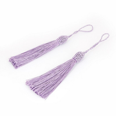 Cercei cu ciucuri de 9 cm pentru femei, ciucuri decorative din mătase pentru perdele, articole de îmbrăcăminte, bijuterii, materiale pentru descoperiri, 10 buc/lot